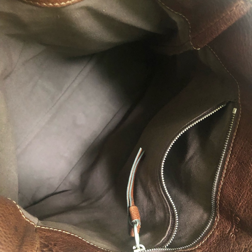 CHLOE burgundy brown leather bag - Picture 6 of 6